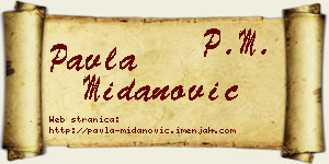 Pavla Midanović vizit kartica